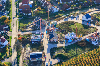 Neubaugebiet Am Wingertsberg in Insheim im Bundesland Rheinland-Pfalz, Deutschland aus der Luft