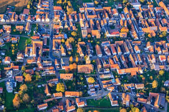 Schrägluftbild von Hauptstr in Rohrbach im Bundesland Rheinland-Pfalz, Deutschland