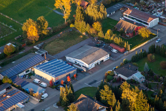 Herxheim bei Landau im Bundesland Rheinland-Pfalz, Deutschland aus der Luft betrachtet