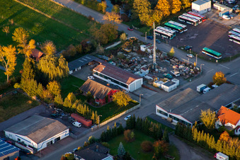 Drohnenaufname von Herxheim bei Landau im Bundesland Rheinland-Pfalz, Deutschland