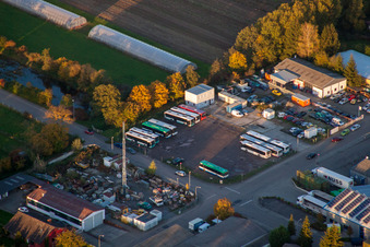 Drohnenbild von Herxheim bei Landau im Bundesland Rheinland-Pfalz, Deutschland