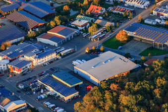 Industriegebiet Am Gäxwald mit Arnulf Weiller GmbH in Herxheim bei Landau im Bundesland Rheinland-Pfalz, Deutschland