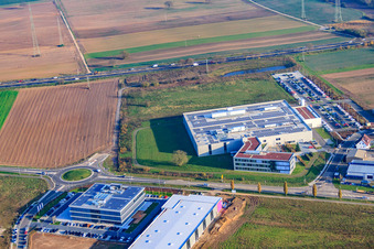 DBK David + Baader GmbH in Rülzheim im Bundesland Rheinland-Pfalz, Deutschland aus der Luft