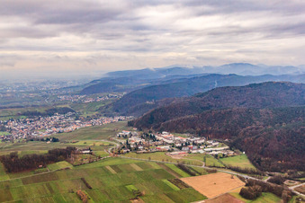 Psyschatrische Landesklinik Landeck von Norden in Klingenmünster im Bundesland Rheinland-Pfalz, Deutschland