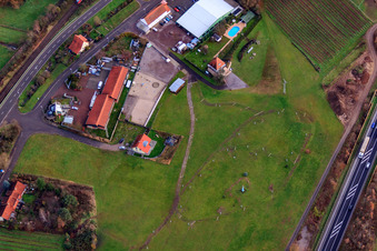 Freiheitsstatue an de B10 in Albersweiler im Bundesland Rheinland-Pfalz, Deutschland