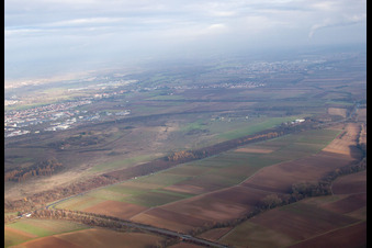 Luftbild von Segelfluggelände am Ebenberg in Landau in der Pfalz im Bundesland Rheinland-Pfalz, Deutschland