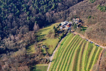 Luftbild von Weingut Sankt Annaberg in Burrweiler im Bundesland Rheinland-Pfalz, Deutschland