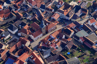 Protestantische Kirche Frankweiler in der Weinstr im Bundesland Rheinland-Pfalz, Deutschland