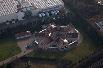 Landau Nord in Landau in der Pfalz im Bundesland Rheinland-Pfalz, Deutschland aus der Drohnenperspektive