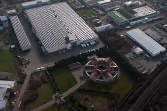 Luftaufnahme von Landau Nord in Landau in der Pfalz im Bundesland Rheinland-Pfalz, Deutschland