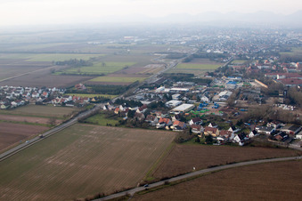 Luftbild von Borheimer Weg in Landau in der Pfalz im Bundesland Rheinland-Pfalz, Deutschland