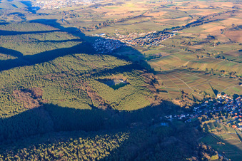 Fußballplatz im Wald des SV Schweigen-Rechtenbach 1929 e.V im Bundesland Rheinland-Pfalz, Deutschland