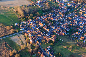 Luftaufnahme von Kirchstr in Barbelroth im Bundesland Rheinland-Pfalz, Deutschland