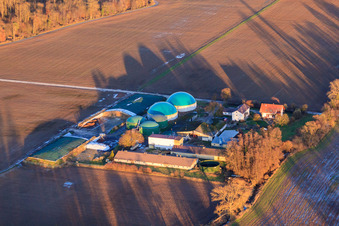 Biogasanlagen der Wagner GmbH in Steinweiler im Bundesland Rheinland-Pfalz, Deutschland