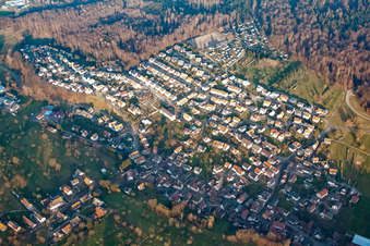 Waldprechtsweier von Südwesten in Malsch im Bundesland Baden-Württemberg, Deutschland