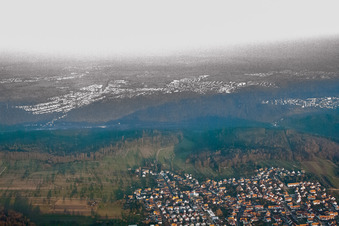 Spessart von Südwesten in Ettlingen im Bundesland Baden-Württemberg, Deutschland