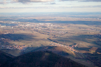 Landau von Westen in Landau in der Pfalz im Bundesland Rheinland-Pfalz, Deutschland