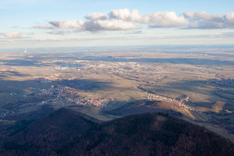 Landau von Westen in Landau in der Pfalz im Bundesland Rheinland-Pfalz, Deutschland von oben