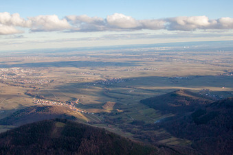 Landau von Westen in Landau in der Pfalz im Bundesland Rheinland-Pfalz, Deutschland aus der Luft