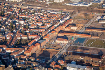 Landau in der Pfalz im Bundesland Rheinland-Pfalz, Deutschland aus der Luft