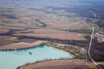 Drohnenaufname von Lauterbourg im Bundesland Bas-Rhin, Frankreich