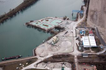 Lauterbourg im Bundesland Bas-Rhin, Frankreich von einer Drohne aus