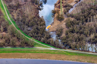 Luftbild von Murg und Gäns-Rhein in Steinmauern im Bundesland Baden-Württemberg, Deutschland