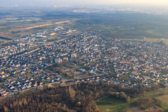 Luftbild von Mühlstr in Ötigheim im Bundesland Baden-Württemberg, Deutschland