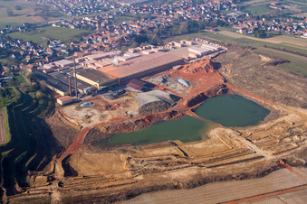 Kuhlendorf im Bundesland Bas-Rhin, Frankreich vom Flugzeug aus