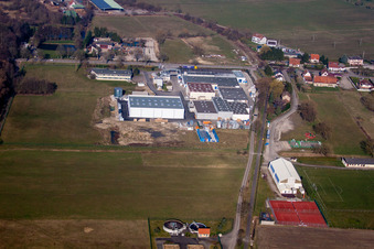 Drohnenaufname von Surbourg im Bundesland Bas-Rhin, Frankreich