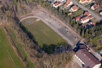 Walbourg im Bundesland Bas-Rhin, Frankreich aus der Luft