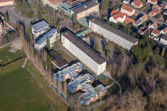 Walbourg im Bundesland Bas-Rhin, Frankreich vom Flugzeug aus