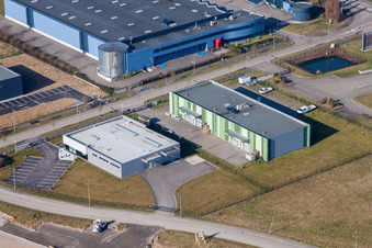 Eschbach im Bundesland Bas-Rhin, Frankreich aus der Vogelperspektive