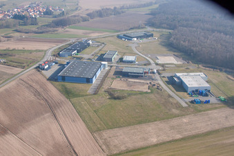 Eschbach im Bundesland Bas-Rhin, Frankreich aus der Drohnenperspektive