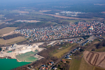 Drohnenaufname von Haguenau im Bundesland Bas-Rhin, Frankreich