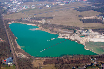 Drohnenbild von Haguenau im Bundesland Bas-Rhin, Frankreich
