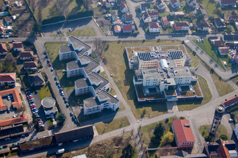 Bischwiller im Bundesland Bas-Rhin, Frankreich von oben gesehen