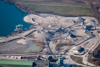 Bischwiller im Bundesland Bas-Rhin, Frankreich von einer Drohne aus