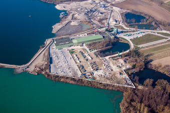 Bischwiller im Bundesland Bas-Rhin, Frankreich von der Drohne aus gesehen