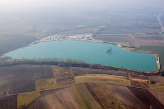 Herrlisheim im Bundesland Bas-Rhin, Frankreich aus der Luft