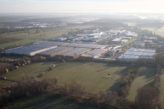 Drohnenbild von Landau in der Pfalz im Bundesland Rheinland-Pfalz, Deutschland