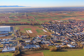Gewerbegebiet Im Schlagengarten in Offenbach an der Queich im Bundesland Rheinland-Pfalz, Deutschland