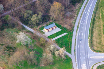 Trafohaus in Jockgrim im Bundesland Rheinland-Pfalz, Deutschland