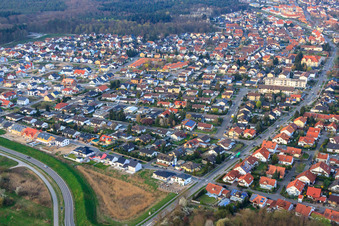 Luftbild von Buchstraße bis Vogelring in Jockgrim im Bundesland Rheinland-Pfalz, Deutschland