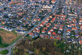 Buchstr in Jockgrim im Bundesland Rheinland-Pfalz, Deutschland von oben