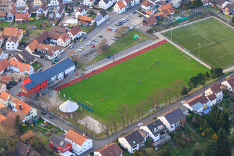 Luftbild von TSG Jockgrim ußballplatz im Bundesland Rheinland-Pfalz, Deutschland