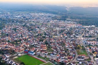 Luftbild von Ziegelstr in Jockgrim im Bundesland Rheinland-Pfalz, Deutschland