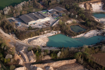 Schrägluftbild von Riedseltz im Bundesland Bas-Rhin, Frankreich
