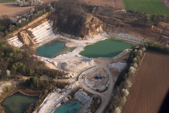Riedseltz im Bundesland Bas-Rhin, Frankreich aus der Luft