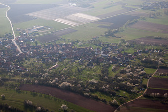 Drohnenaufname von Morsbronn-les-Bains im Bundesland Bas-Rhin, Frankreich